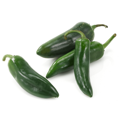 Jalapeño Pepper, it is medium-sized with a vibrant green color when unripe