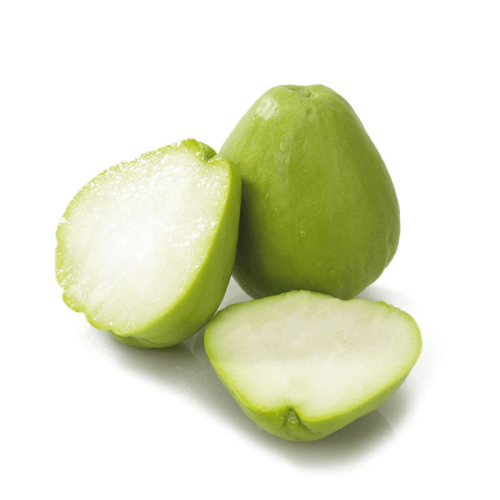 Green chayote - fresh and vibrant vegetable pear, also known as mirliton.