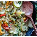 Long Squash recipe. Oriental vegetables delivery